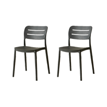 Silla Harriman, Negro, Con medio espaldar y diseño minimalista X2