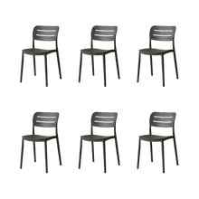 Silla Harriman, Negro, Con medio espaldar y diseño minimalista X6