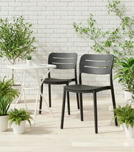 Silla Harriman, Negro, Con medio espaldar y diseño minimalista X2