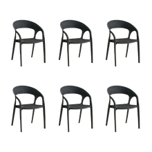 Silla Axel, Negro, Con espaldar, reposa brazos y con textura trenzada X6