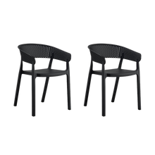 Silla Manaos, Negro, Con espaldar Minimalista y diseño Moderno X2