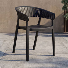 Set de 4 Sillas Manaos, Negro, con Espaldar Minimalista y Diseño Moderno