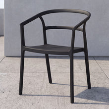 Set de 2 Sillas Porto, Negro, con Espaldar Minimalista y Diseño Moderno