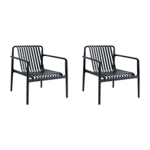 Silla Lounge Parma, Negro, Con espaldar y diseño Moderno X2