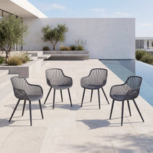 Silla Victoria, Negro, Con espaldar minimalista y diseño moderno X4