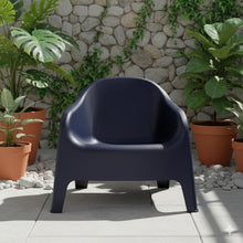 Set de 4 Sillas Lounge Sun, Negro, Cómoda para Terraza o Jardín