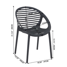 Silla Tokio con Brazos, Color Negro, con Espaldar y Diseño Moderno