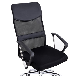 Silla Oficina X-50B, Wengue, con Cómodo Espaldar y Rodachines