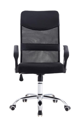 Silla Oficina X-50B, Wengue, con Cómodo Espaldar y Rodachines