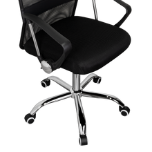 Silla Oficina X-50B, Wengue, con Cómodo Espaldar y Rodachines