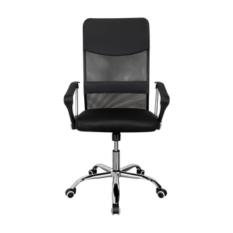 Silla Oficina X-50B, Wengue, con Cómodo Espaldar y Rodachines