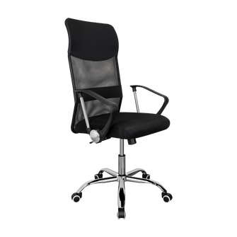 Silla Oficina X-50B, Wengue, con Cómodo Espaldar y Rodachines