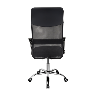 Silla Oficina X-50B, Wengue, con Cómodo Espaldar y Rodachines