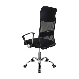 Silla Oficina X-50B, Wengue, con Cómodo Espaldar y Rodachines