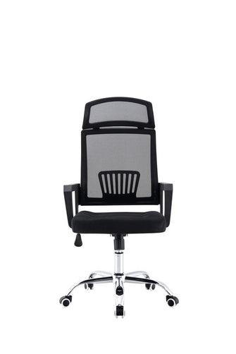 Silla Oficina X-57B, Wengue, con Cómodo Espaldar y Rodachines