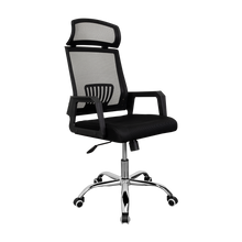 Silla Oficina X-57B, Wengue, con Cómodo Espaldar y Rodachines