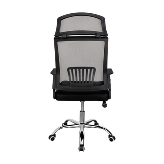 Silla Oficina X-57B, Wengue, con Cómodo Espaldar y Rodachines