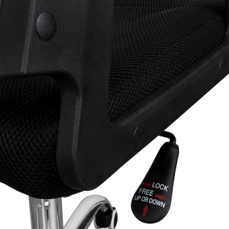 Silla Oficina X-57B, Wengue, con Cómodo Espaldar y Rodachines