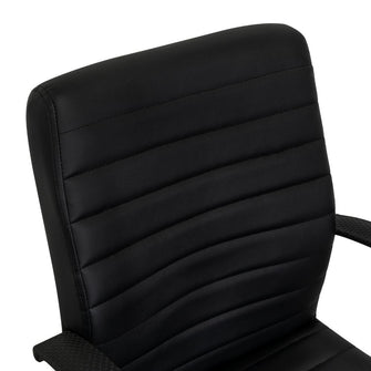 Silla Oficina X-59B, Wengue, con Cómodo Espaldar y Rodachines