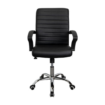 Silla Oficina X-59B, Wengue, con Cómodo Espaldar y Rodachines