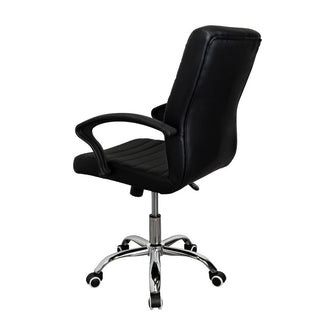 Silla Oficina X-59B, Wengue, con Cómodo Espaldar y Rodachines