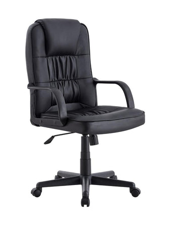 Silla Oficina X-69B, Wengue, con Cómodo Espaldar y Rodachines