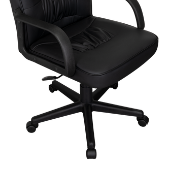 Silla Oficina X-69B, Wengue, con Cómodo Espaldar y Rodachines