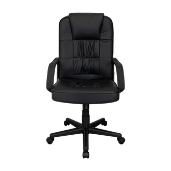 Silla Oficina X-69B, Wengue, con Cómodo Espaldar y Rodachines