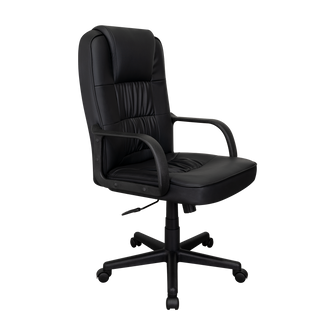 Silla Oficina X-69B, Wengue, con Cómodo Espaldar y Rodachines