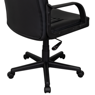 Silla Oficina X-69B, Wengue, con Cómodo Espaldar y Rodachines