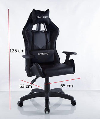 Silla Gamer X-71, Wengue, con Cómodo Espaldar y Rodachines