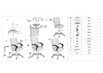 Silla Oficina X-59B, Wengue, con Cómodo Espaldar y Rodachines