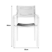 Sillas Comedor Exterior Oasis, Negro, con Cómodo Espaldar