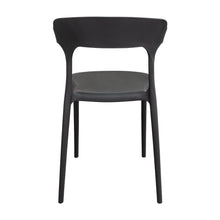 Silla Elena, Color Negro, con Espaldar y Diseño Moderno
