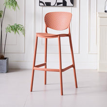 Silla para Bar Rio, Color Terracota, Diseño Moderno