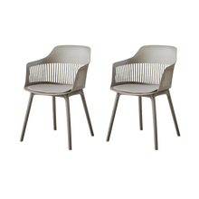 Silla Con Cojin Max, Color Taupe, Con espaldar y cojín X2