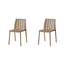 Combo Dupla, Incluye Mesa Redonda y 2 Sillas en Color Taupe