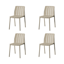 Silla Alice, Taupe, Con espaldar y diseño minimalista X4
