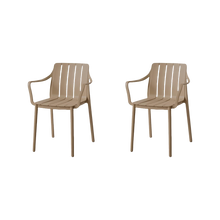 Combo Vive, Incluye Mesa Redonda y 2 Sillas en Color Taupe