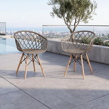 Silla Oasis con Brazos, Color Taupe, Con espaldar X2