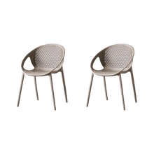 Silla Selva Con Brazos, Color Taupe, Con espaldar X2