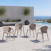 Silla Selva Con Brazos, Color Taupe, Con espaldar X4