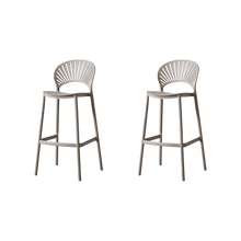 Butaco para Barra Paraiso, Color Taupe, Diseño Moderno X2