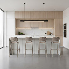 Silla para Bar Paraiso, Color Taupe, Diseño Moderno SIN NV