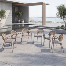 Silla Daytona, Taupe y Café Claro, Con Espaldar, Reposa Brazos y Diseño Minimalista X6