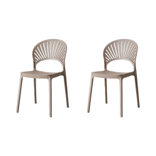 Silla Paraiso, Color Taupe, Con espaldar y Diseño moderno X2