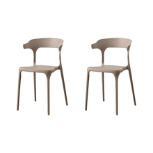 Silla Elena, Color Taupe, Diseño Moderno X2