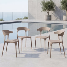 Silla Elena, Color Taupe, Diseño Moderno X4