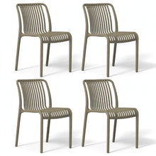 Set de 4 Sillas Terra, Color Taupe, con Espaldar
