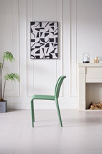 Silla Terra, Color Verde Olivo, Con espaldar